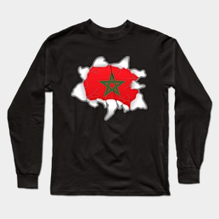 one Morocco One Flag Proud Heartbeat of Unity: Embracing One Morocco Long Sleeve T-Shirt